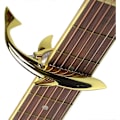 Miniatyrbild 5 av 5: Zinklegering Gitarr Capo Haj Capo för Akustisk och Elektrisk Gitarr med Bra Handkänsla, Inget Bandrassel och Hållbar (Guld)