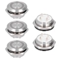 Pikkukuva 7 / 8: 5 kpl Momentary Push Button Switch Metal Auto Reset Ultra Thin Vedenpitävä LED 19mmDC3~6V Vihreä