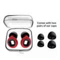 Artevive Earplugs, Reusable Silicone Plugs for Noise Reduction Sleeping & Motorcycle Red outside Black inside