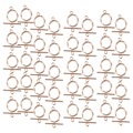 Miniatyrbilde 8 av 8: 40 sett legering OT-spenne DIY-pynt armbånd halskjede tilbehør smykkelaging forsyninger rosegull