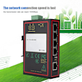 Miniatyrbild 7 av 8: 5-portars Gigabit Ethernet Industrial Grade Network Switch 10/100/1000 Mbps IP185GHI Chip
