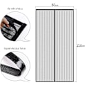 Miniatyrbillede 5 af 5: Magnetisk Mesh Myggenet Skærm til Døre - 80x230cm, Sort