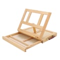 Miniatyrbilde 5 av 8: Bordplate staffeli Furu Justerbar skinnestang 4 vinkler Multi Purpose Sammenleggbar Lett Solid Malereasel