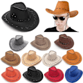 Miniatyrbild 4 av 4: Cowboyhatt utomhusskuggningshatt Mongolisk präriehatt