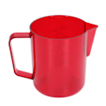 Miniatyrbillede 3 af 8: 600 ml akryl kaffekande med ørnetud-formet vandudløb, anti-break skummende kande, rød