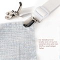 Miniatyrbilde 4 av 5: Elastisk lakenstrammer, justerbar lakenstrammer, 8 stk, hvit