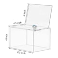 Miniatyrbild 4 av 5: Donationsbox i akryl för röstning, välgörenhet, omröstningar, undersökningar - Säker & Hållbar