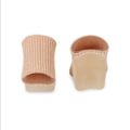 Miniatyrbild 4 av 5: 4-pack Silikon Gel Tåavståndare Hallux Valgus Korrigerare för Överlappande Tår Bekvämt Mjukt Gel Foder