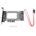 Pikkukuva 1 / 8: PCI‑E 4X - U.2 SFF‑8639 -sovitinkortti SSD:lle - nopea tiedonsiirto