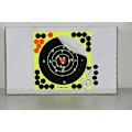 Miniatyrbillede 3 af 5: 50x Fluorescerende Gule Reaktive Splatter Papir Reaktive Klæbende Skydeskiver 203x203mm
