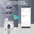 Pikkukuva 5 / 5: In-ear Bluetooth 5.3 -kuulokkeet 4 ENC-melua vaimentavalla mikrofonilla (valkoinen)