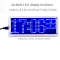 Miniatyrbild 2 av 5: Digital LED Klocka SMD Digital Punkt Klocka Kit Elektronisk DIY Klocka Kit Blå Tidsvisning