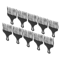 Miniatyrbilde 6 av 8: 10 stk Pick Comb Multipurpose Wide Face Stor Tann Afro Hair Pick for hjemmefrisørsalong