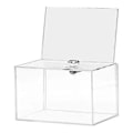 Miniatyrbild 1 av 5: Donationsbox i akryl för röstning, välgörenhet, omröstningar, undersökningar - Säker & Hållbar