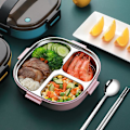 Miniatyrbillede 3 af 4: Pink Bento Box til Børn Madopbevaring Køkken Tilbehør Måltidsforberedelse Beholdere
