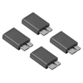 Miniatyrbild 7 av 8: 4PCS Typ C hona till MicroB hane-adapter 5 Gbps 5V/3A 15W USB C till Micro B-adapter för hårddiskkabel stöder laddning