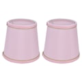 Miniatyrbillede 2 af 8: 2 STK E14 lampeskærm i europæisk stil Pink lampeskærm til lysekrone bordvæglamper til hjemmet
