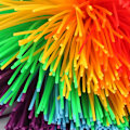 Miniatyrbilde 3 av 7: Rainbow Color Silikon Stress Relief Lekeball