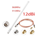 Miniatyrbillede 4 af 5: 12 DBi 915MHz Lora Antenne N Hun-stik KSR195 Kabler Udendørs