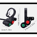 Miniatyrbilde 4 av 5: Motorsykkel Styrebryter, 7/8 tommer 22mm Styre Trykknapp Vanntett Blinklys Frontlysbryter Hornbryter
