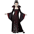 Miniatyrbild 1 av 4: Halloween-kostym för flickor - Vampyrkvinna, Vampyrdrottning