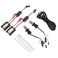 Miniatyrbillede 7 af 8: Xenon forlygter 5500LM H4 Xenon pære 55W HID Xenon pære sæt til alle DC12V biler 8000K blå