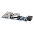 Miniatyrbillede 3 af 5: Bundkort 9-pin hun-header til at udvide to USB2.0 A hun-interfaces