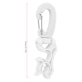 Miniatyrbillede 7 af 7: Plastic Scuba Diving BCD Åndedrætsregulator Slangeholder Quick Release Spænde Fast Krog Tilbehør Hvid