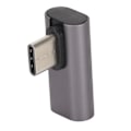 Miniatyrbillede 7 af 8: Type C han til hun adapter 10 Gbps aluminiumlegering kompakt Type C adapter til bærbare computere tablets smartphones