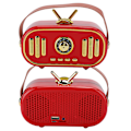 Miniatyrbilde 2 av 8: Mini bærbar retro trådløs Bluetooth-høyttaler oppladbar plug-in kort musikkspiller