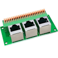 Miniatyrbild 5 av 5: RJ45 Hona Kopplingsplint, Lödfri RJ45 till 8-Pin Fjäderterminal
