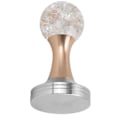 Miniatyrbild 4 av 8: Kristallkula Kaffe Flat Tamper Rostfritt Stål Bas Pulver Hammare för Kaffe Tillbehör Guld 58mm