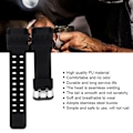 Miniatyrbild 5 av 6: 15 mm mjuk PU watch Byte av armbandsrem Passar för GG 1000 GWG 100 GSG 100 (svart)