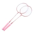 Miniatyrbild 6 av 8: Badmintonracketar Rosa Professionella Separata Järnlegering Badmintonracketar för Nybörjare Studentträning