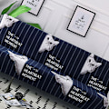 Miniatyrbild 3 av 5: Armlös soffa stretchöverdrag hopfällbar soffa sängskydd överdrag tryckt mjuk soffa överdrag för hem söt katt