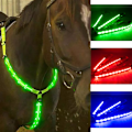 Miniatyrbilde 2 av 8: LED Hesteutstyr Heste Sele Hest Bryststropp Vakker Iøynefallende Lysende Heste Brystsele
