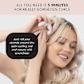 Miniatyrbillede 4 af 5: Kitsch No Heat Curlers - Satinbeklædte krøller uden varme til krøller natten over ZD B2 Sort