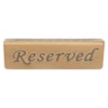 Miniatyrbillede 4 af 8: Reserveringsskilte Antik Bronze Rustfrit Stål Engelsk Reserveret Sæde Skilt Opslagstavle