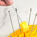 Miniatyrbilde 2 av 5: Gjenbrukbare Frukt Tannpirkere i Rustfritt Stål - Sett med 8