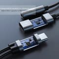 Miniatyrbilde 7 av 8: Type C til 3,5 mm hodetelefon- og laderadapter 2-i-1 USB C til 3,5 mm lydadapter