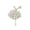 Miniatyrbild 1 av 4: Elegant Ballerinabroch för Kvinnor med Diamantdetaljer Perfekt för Festligheter