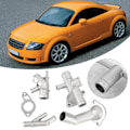Miniatyrbillede 6 af 8: 4 stk. / sæt aluminiums motor kølevæske slange flange kit passer til Mk4 1.8T 2000-2005 06A121132A