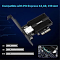 Pikkukuva 3 / 5: 10 Gbps:n PCIe-verkkokortti Marvell AQC113C 10G RJ45 Ethernet PCI