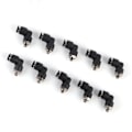 Miniatyrbillede 2 af 8: 10 stk pneumatiske konnektorer L form retvinklet udvendigt gevind Hurtig rørfittings Luftkompressor tilbehør4 M5