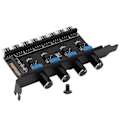 Pikkukuva 1 / 8: PC-tuulettimen napa PC 8-kanavainen tuulettimen napa 4 nuppia jäähdytystuulettimen nopeuden säädin prosessorin runkoon HDD VGA PWM tuulettimen vesijäähdytysjärjestelmä