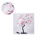 Miniatyrbillede 5 af 8: LED Bordplade Bonsai Træ Lampe USB Træ Lampe Jul Soveværelse Dekoration Bord Natlys Hvid Pink 24 Lys Rose