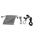 Miniatyrbillede 2 af 8: 3,5 mm Lavalier Lapel Microphone Clip på håndfri mikrofon til interviewmøde Sort