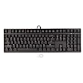 Miniatyrbild 1 av 8: Röd switch-tangentbord 108 tangenter trådbundet röd switch ergonomisk vit bakgrundsbelyst mekaniskt tangentbord för PC bärbar dator
