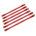 Pikkukuva 5 / 8: 6 kpl RC-auton metalliset vetovarret, kulutusta kestävät metalliset jousitusvarret Axial RBX10 1/10 RC-kローラutolle, punainen