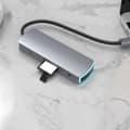 Miniatyrbilde 5 av 8: 8-i-1 dokkingstasjon multifunksjonell Type-C til HDMI-hub med PD-lading og lys